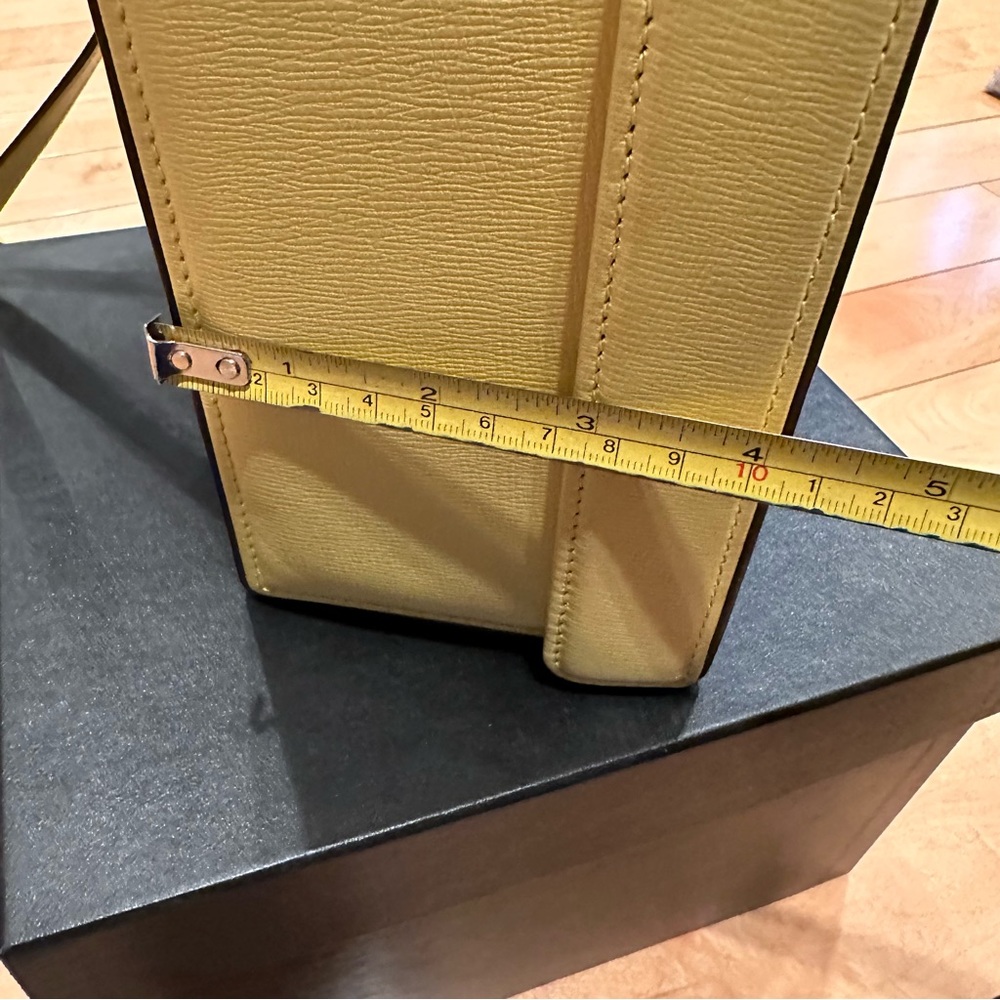 Mark Cross large special order box bag: lemon ice - Picture 15 of 16